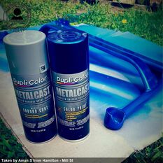 Dupli-Color Metalcast Aerosol Paint Enamel Blue Anodised - 311g, , scanz_hi-res