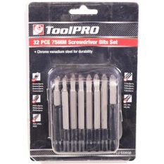 ToolPRO Driver Bit Set 75mm 32 Piece, , scanz_hi-res