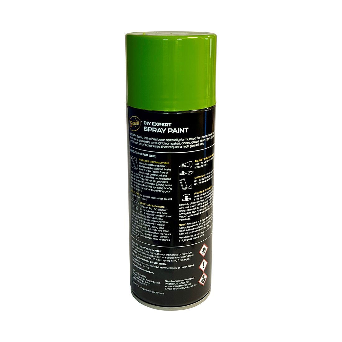 5 Star Enamel Spray Paint Lime Green 250g, , scanz_hi-res