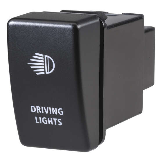 Narva OE Style Switch - Suits Holden Colorado 08-13 / Isuzu D-Max 09-13, Driving Light Bar Push On/Off, Blue LED, 63328BL, , scanz_hi-res
