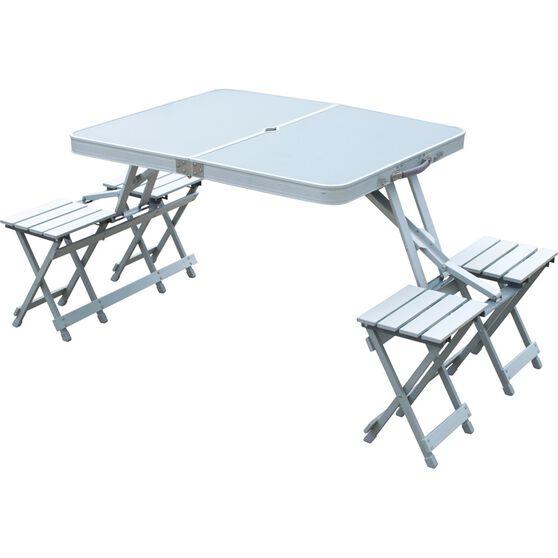 Outdoor Camping Table Chairs Aluminium Folding Portable