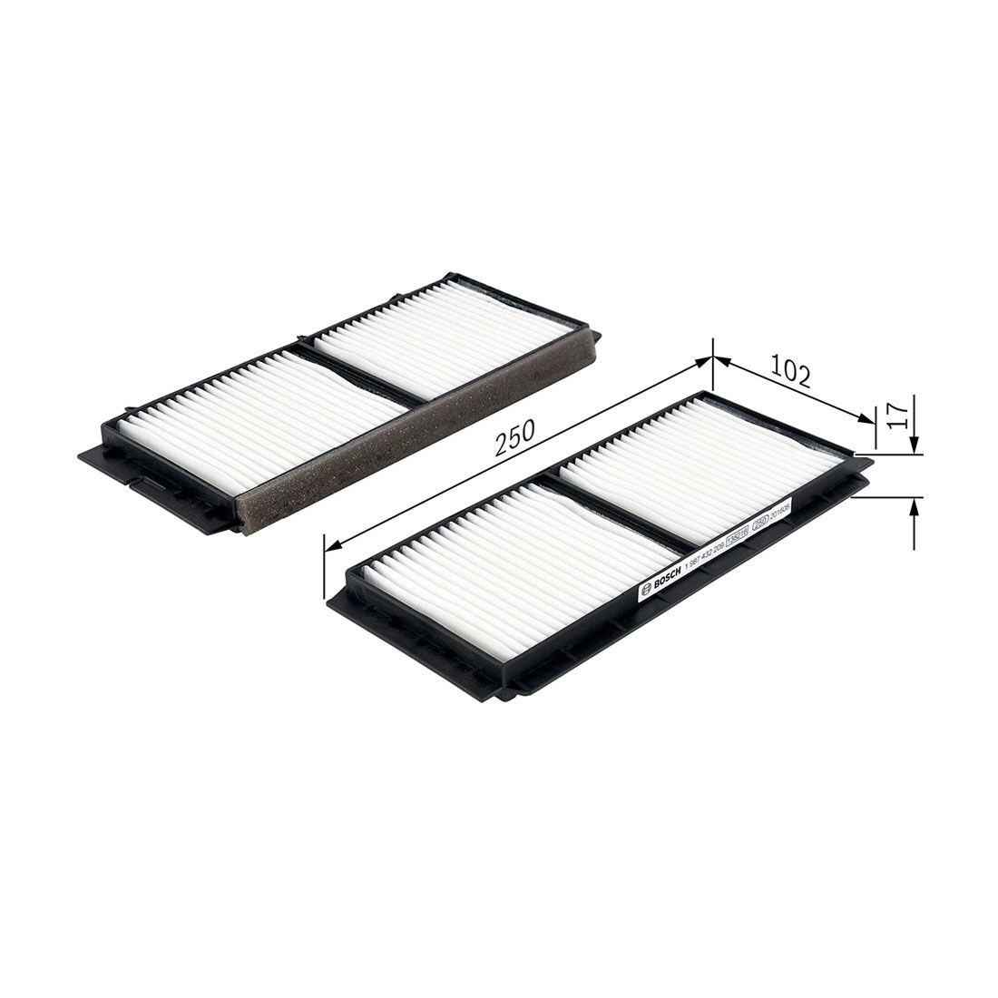 Bosch Standard Particle Cabin Air Filter - M 2209, , scanz_hi-res