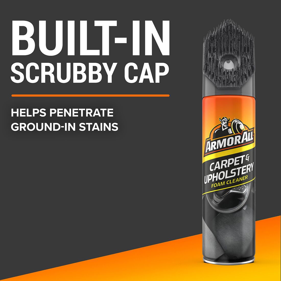 Armor All Carpet And Upholstery Foam Cleaner w/Brushcap 500g, , scanz_hi-res