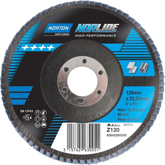 Norton Flap Disc 125mm, 120 Grit, , scanz_hi-res