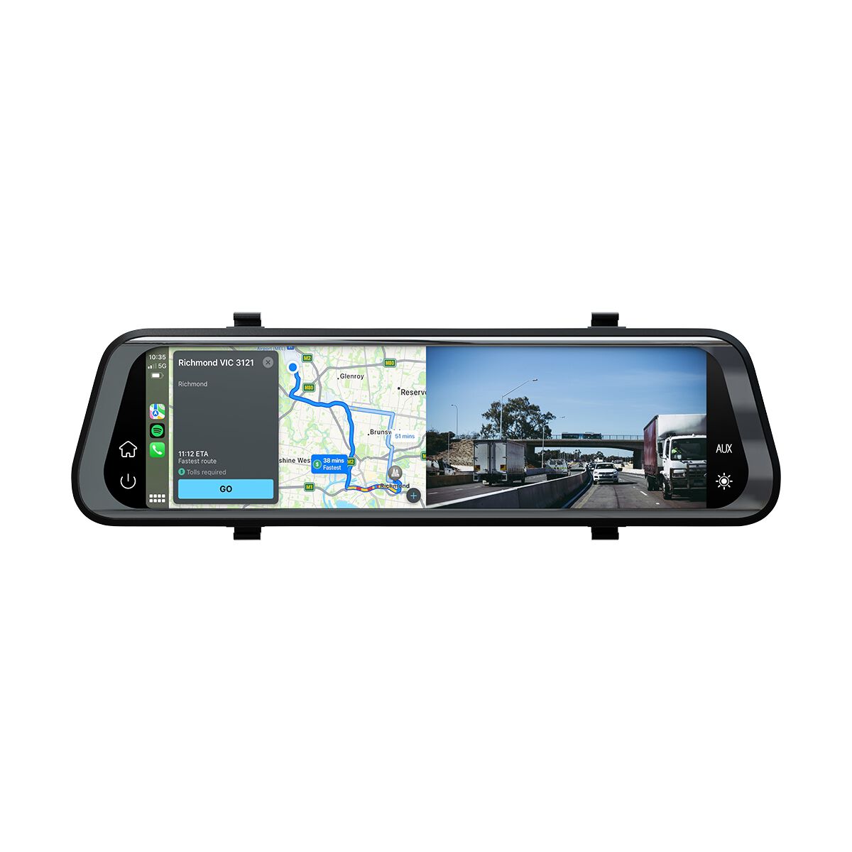 Nanocam+ 9.7" Dual Channel Smart Mirror NC-962MIRDVR, , scanz_hi-res