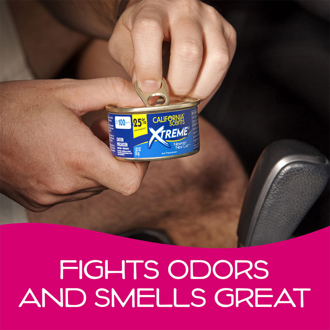 California Scents Newport New Car Xtreme Can Car Air Freshener 52g, , scanz_hi-res