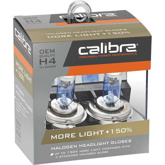 Calibre Plus 150 Headlight Globes - H4, 12V 60/55W, CA150H4, , scanz_hi-res