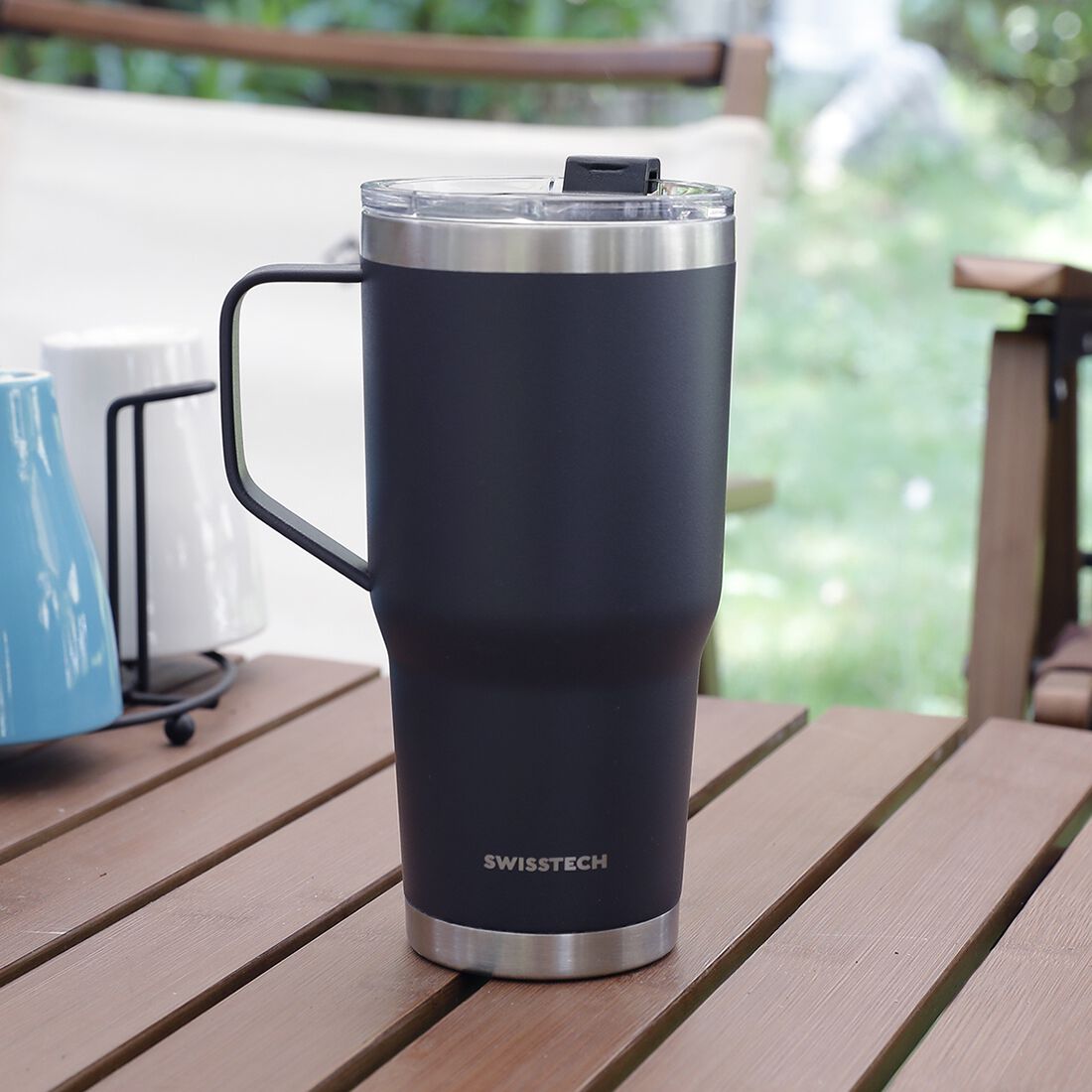 Swiss Tech Tall Mug - 20oz/591ml, Charcoal, , scanz_hi-res