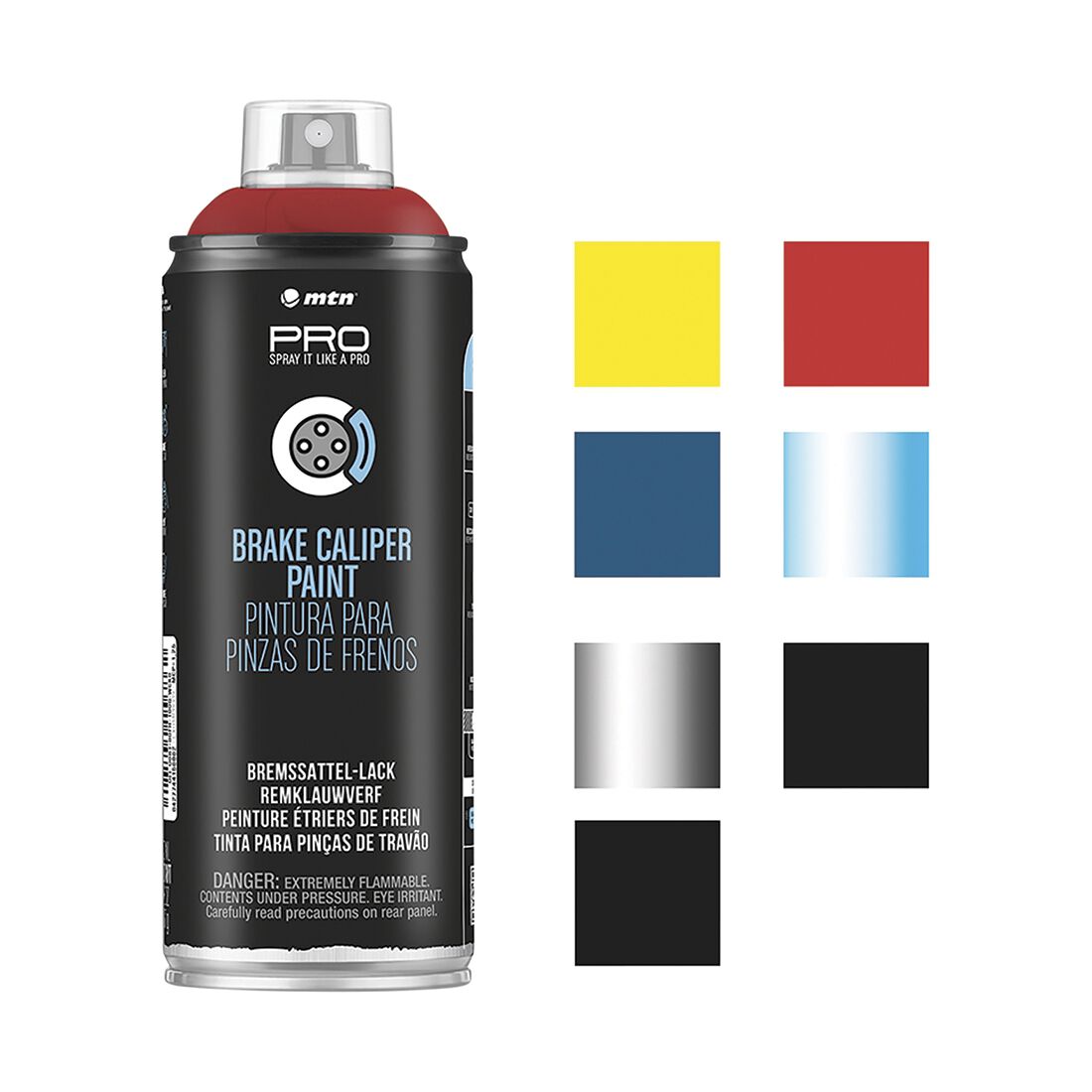 MTN Pro Red Brake Caliper Spray Paint 400mL, , scanz_hi-res