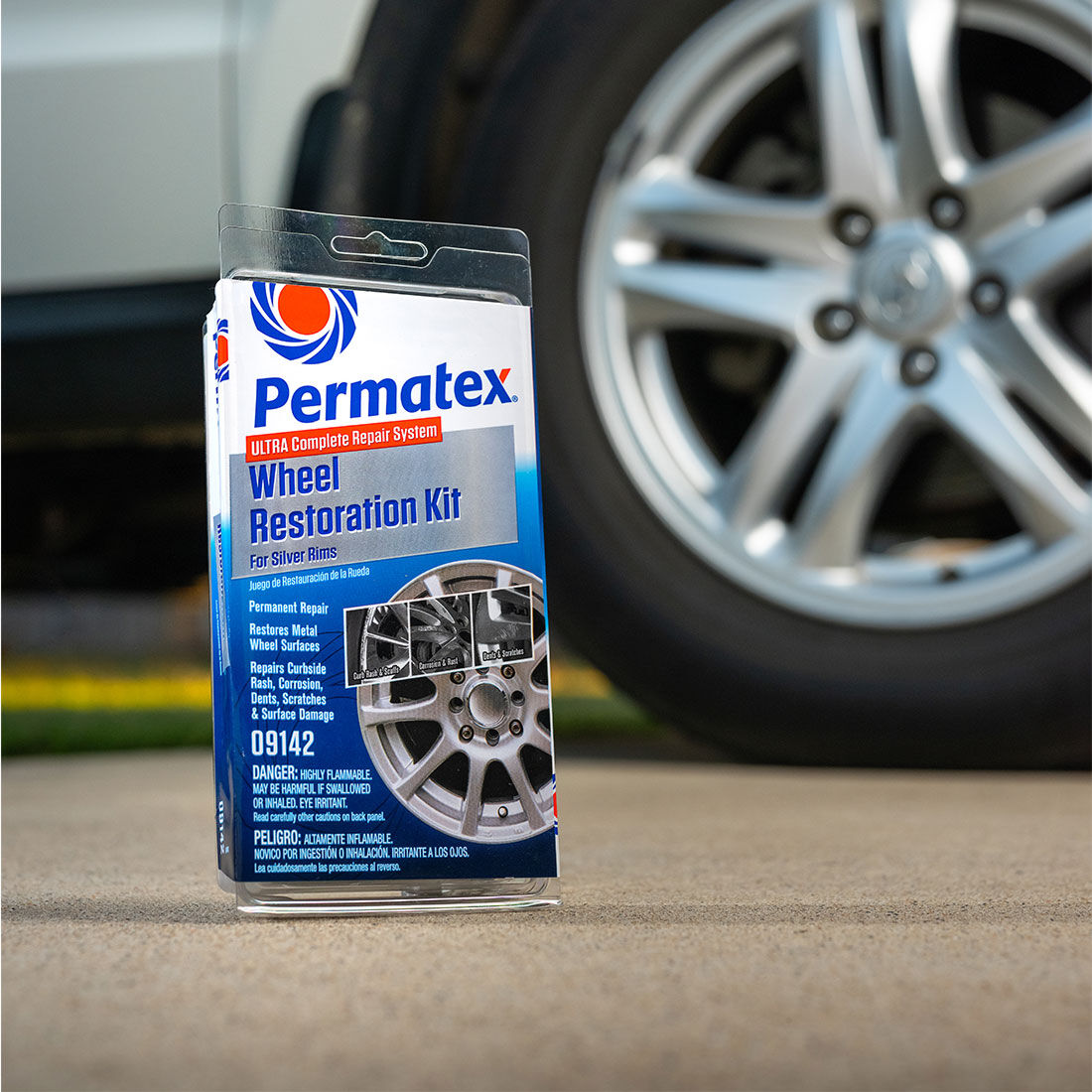 Permatex Wheel Restoration Kit Silver, , scanz_hi-res