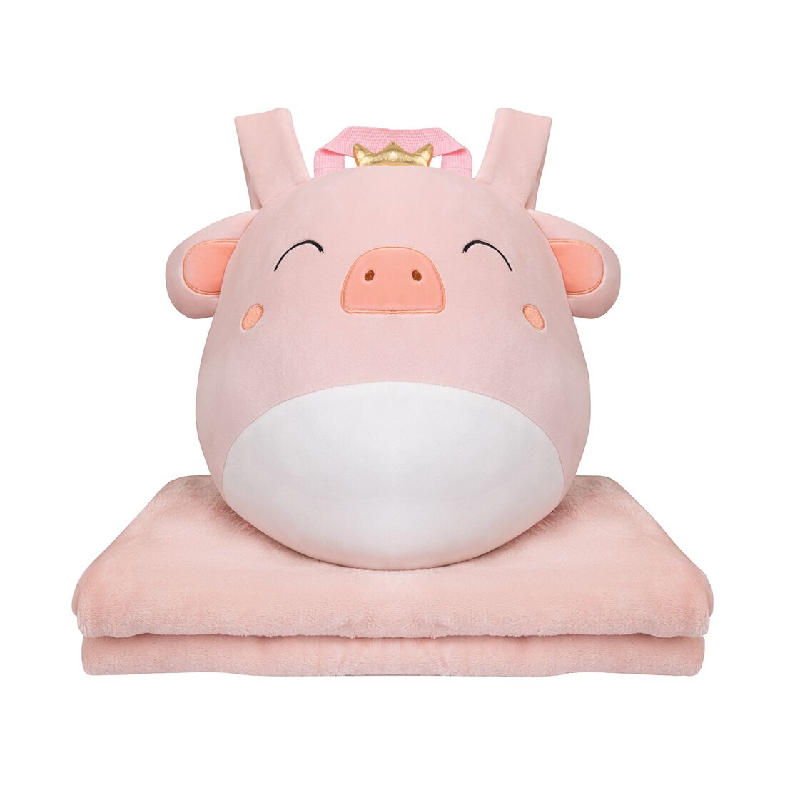 Cabin Crew Kids Pig Cushion Blanket Backpack, , scanz_hi-res