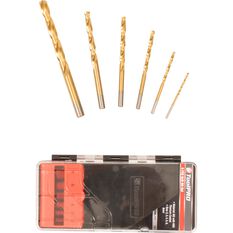 ToolPRO Tin Coated Drill Bit Set 6 Piece, , scanz_hi-res