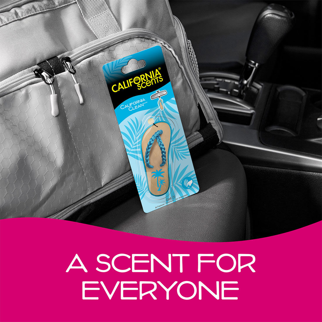 California Scents Novelty Hanging Sandal California Clean Car Air Freshener - 1PK, , scanz_hi-res