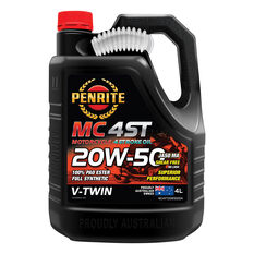 Penrite MC-4 V Twin Motorcycle Oil - 20W-50, 4 Litre, , scanz_hi-res