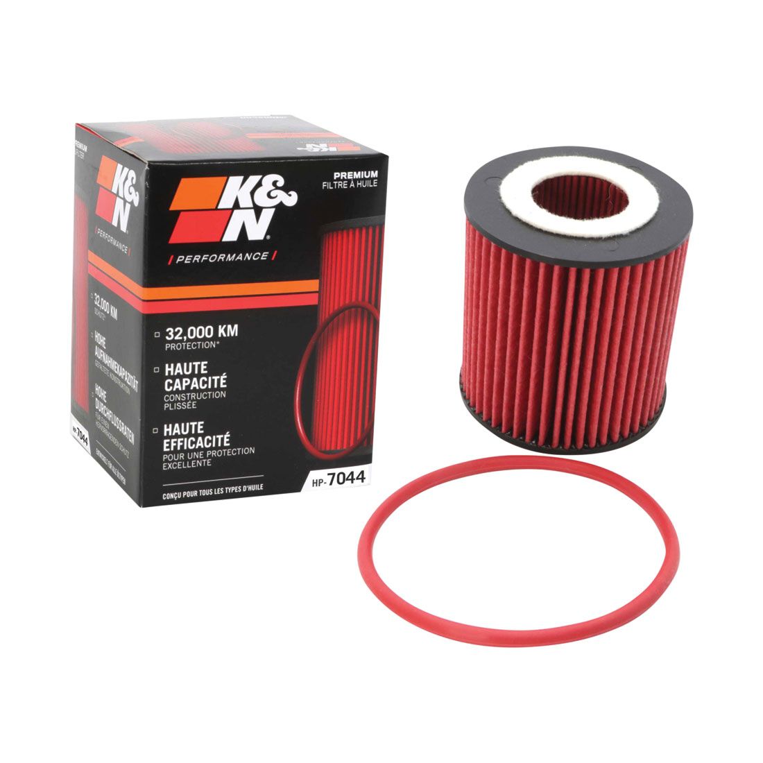 K&N Performance Gold Cartridge Oil Filter HP-7044, , scanz_hi-res