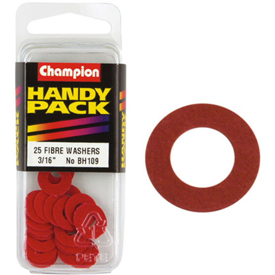 Champion Fibre Washers - 3 / 16inch X 1 / 2inch, BH109, Handy Pack, , scanz_hi-res