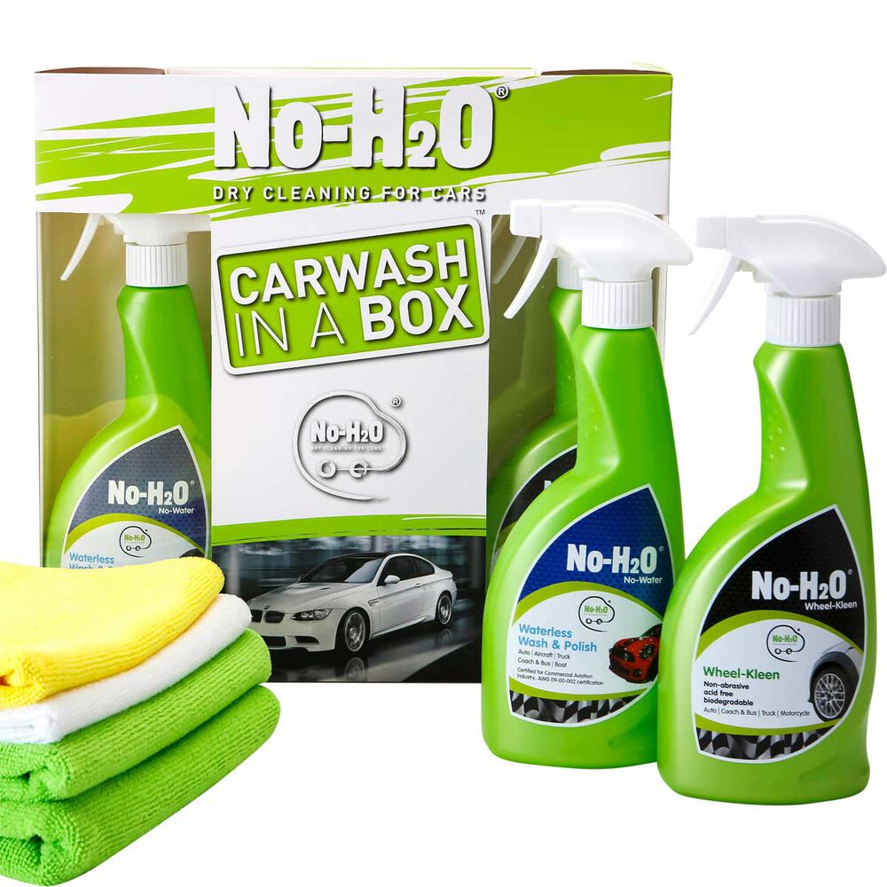 No H2O Car Wash In A Box Kit 6 Piece Supercheap Auto New Zealand