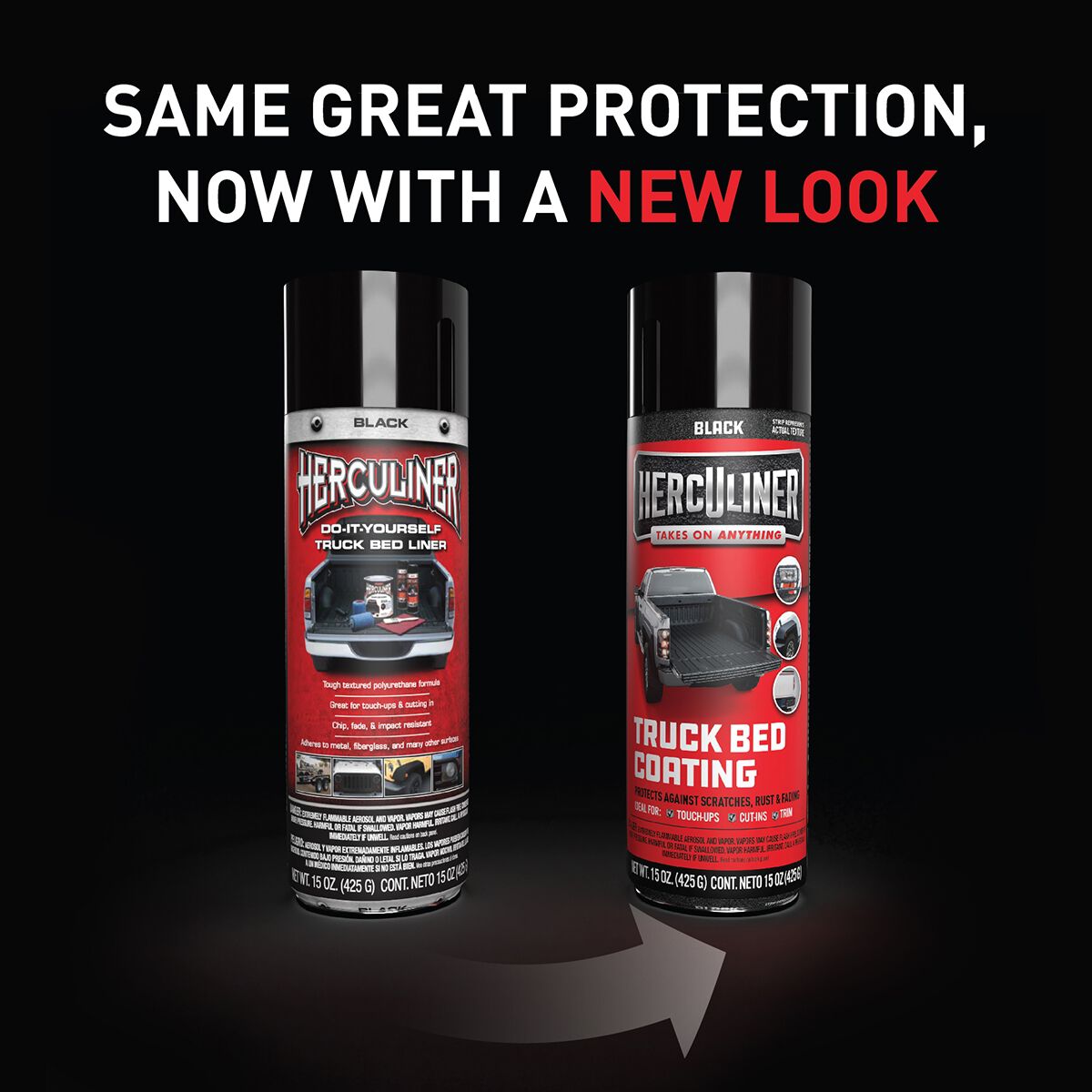 Herculiner Bed Liner Protective Coating Aerosol 425g, , scanz_hi-res