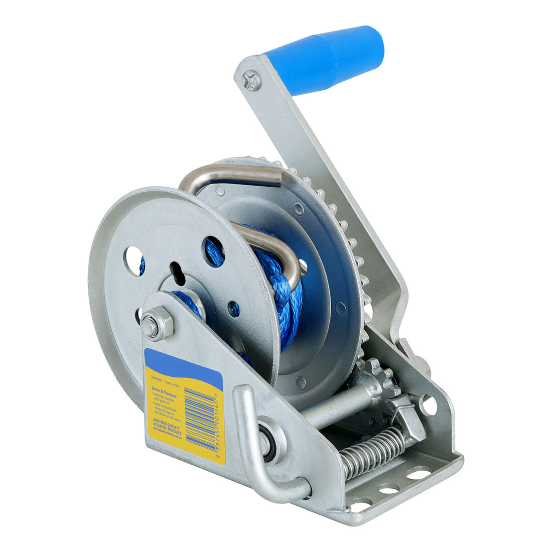Atlantic Cadet Winch 4:1 Rope 6mx4mm S Hook 550kg, , scanz_hi-res