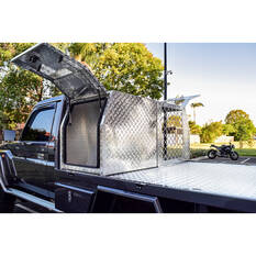 ToolPRO Dog Box - Modular, Aluminium Checker Plate, , scanz_hi-res