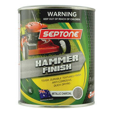 Septone® Hammer Finish Paint, Charcoal - 1 Litre, , scanz_hi-res