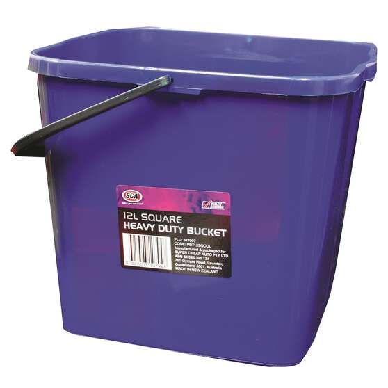 SCA Heavy Duty Square Bucket 12 Litre, , scanz_hi-res