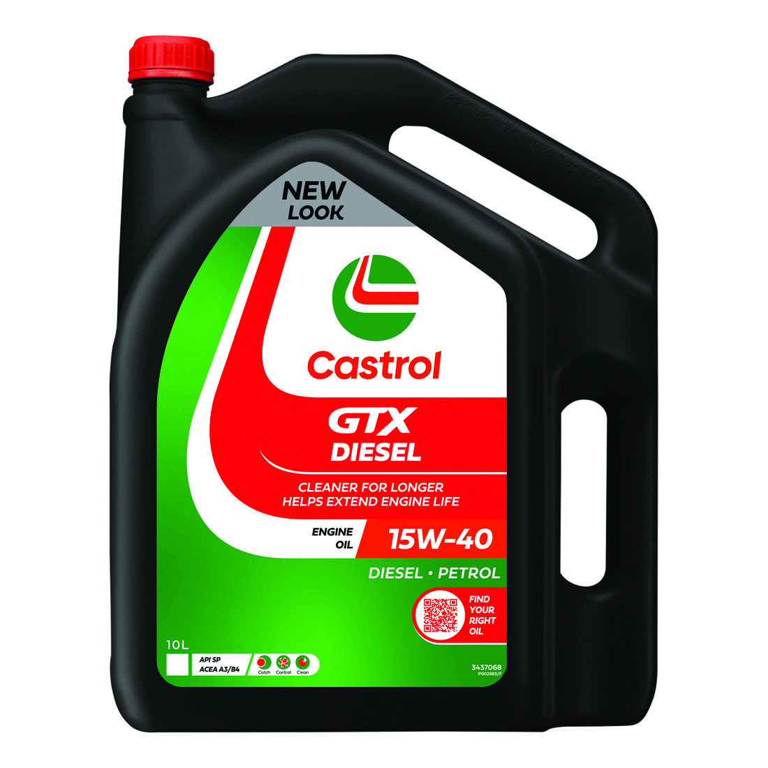 Castrol GTX Diesel Engine Oil - 15W-40, 10 Litre, , scanz_hi-res