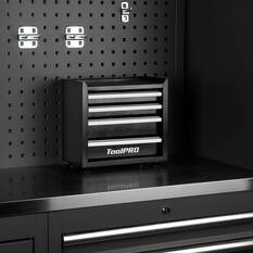 ToolPRO Mini Tool Cabinet 4 Drawer Black, , scanz_hi-res