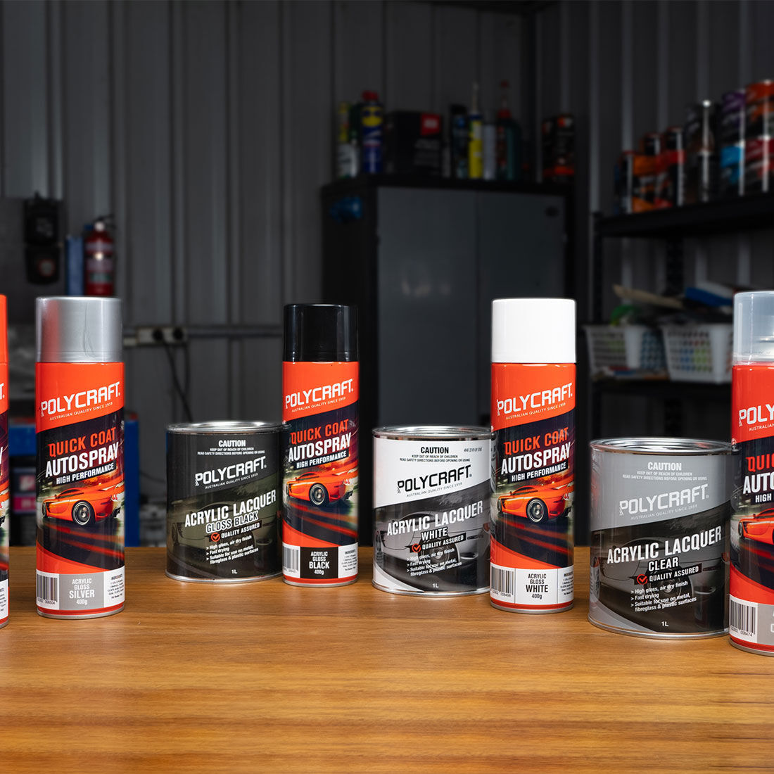 Polycraft Acrylic Gloss Black 1 Litre, , scanz_hi-res