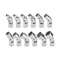 ToolPRO 1/4" Uni Joint Shallow Socket Set 12 Piece, , scanz_hi-res