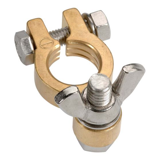 Projecta Battery Terminal Forged Brass Wingnut Negative BT614-N1, , scanz_hi-res