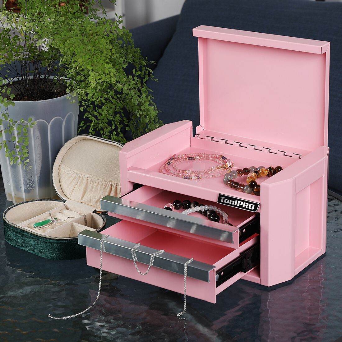ToolPRO Mini Edge Tool Chest Pink, , scanz_hi-res