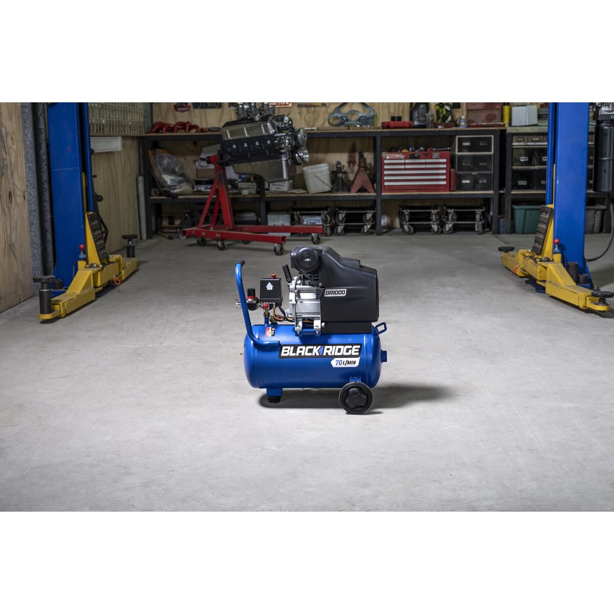 Blackridge Air Compressor 2HP Direct Drive 21 Litre tank, , scanz_hi-res