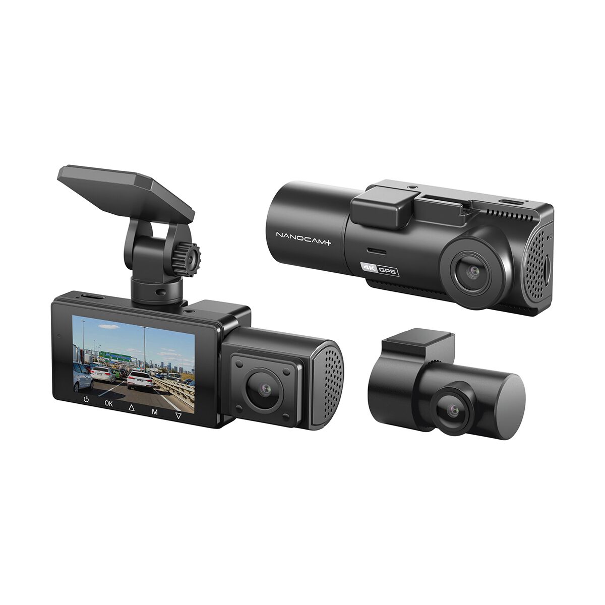 Nanocam+ 4K/1080p 3 Channel Dash Camera NCP-DVR30CH, , scanz_hi-res