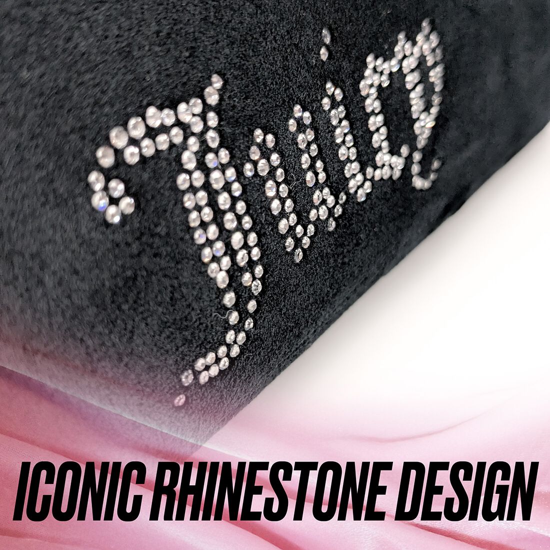 Juicy Couture Big Bling Steering Wheel Cover & Seat Belt Comforters Combo - Black, , scanz_hi-res