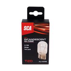 SCA Incandescent Globe - T20 12V 21/5W - 2 Pack, , scanz_hi-res