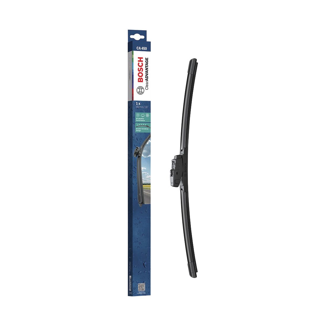 Bosch Clear Advantage Wiper Blade 450mm (18&quot;) Single - CA450, , scanz_hi-res