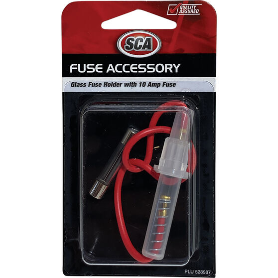 SCA Automotive Fuse Holder -  Glass, 10 Amp, , scanz_hi-res
