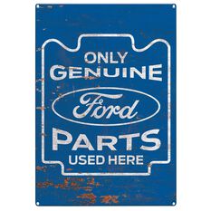Tin Sign -  Ford Genuine Parts, , scanz_hi-res