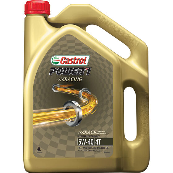 Castrol Power 1 Racing Motorcycle Oil - 5W-40, 4 Litre, , scanz_hi-res