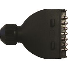 SCA Male 7 Pin Flat Plastic Trailer Plug, , scanz_hi-res