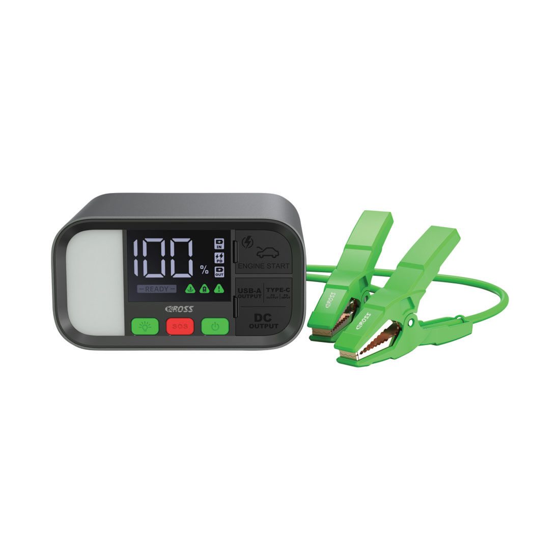 CAROSS T19 12V 1600A Smart Lithium Jump Starter With Built-in 2 Mode LED Worklight, , scanz_hi-res