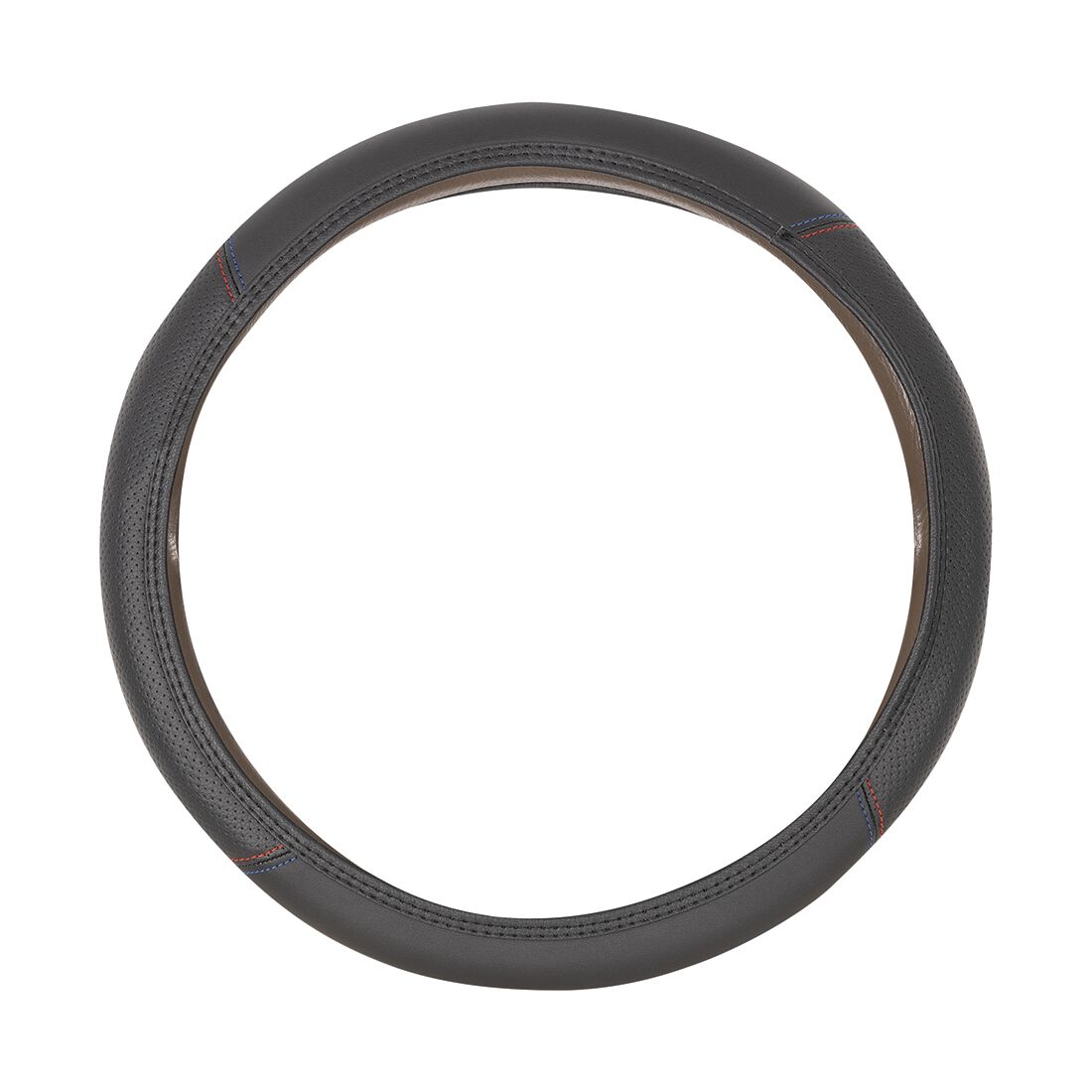 SCA Soft Steering Wheel Cover Leather Look Red/Blue, , scanz_hi-res