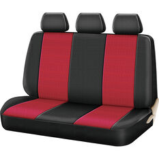 SCA Cord Seat Covers - Red/Black Size 06H Rear Seat, , scanz_hi-res