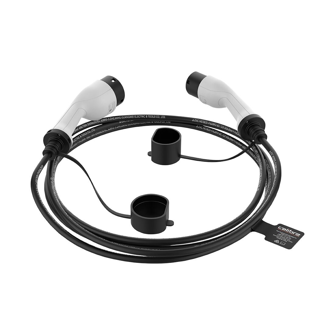 Calibre Electric Vehicle Charging Cable 3-Phase Type 2 Inlet To Type 2 Outlet, , scanz_hi-res