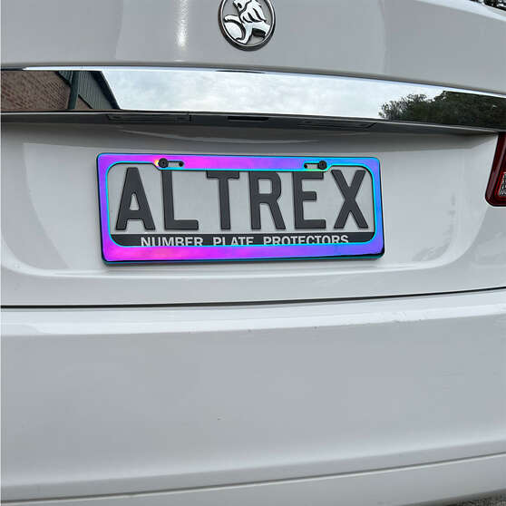 Altrex Number Plate Frame - Neochrome, 6 Figure Standard, NEO52NZ, , scanz_hi-res