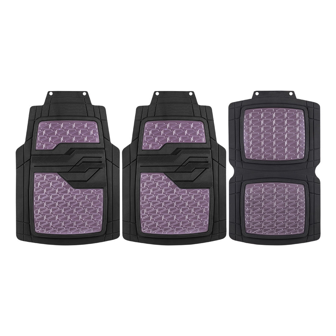 SCA Checkerplate Pattern Car Floor Mats PVC Purple Set of 4 Supercheap Auto New Zealand