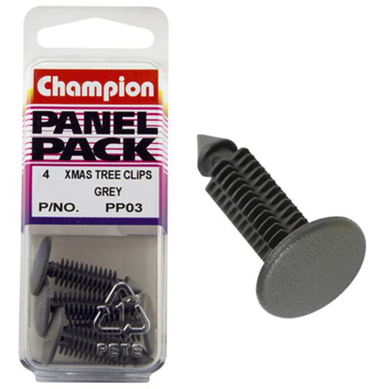 Champion Xmas Tree Clips - PP03, Grey, Panel Pack, , scanz_hi-res