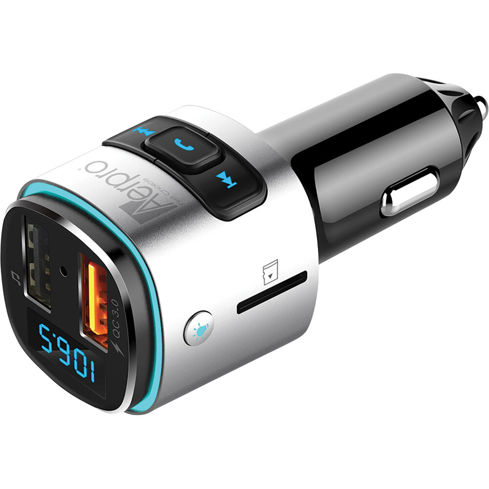 Aerpro Bluetooth FM Transmitter with QC3.0 USB APBT210 Supercheap