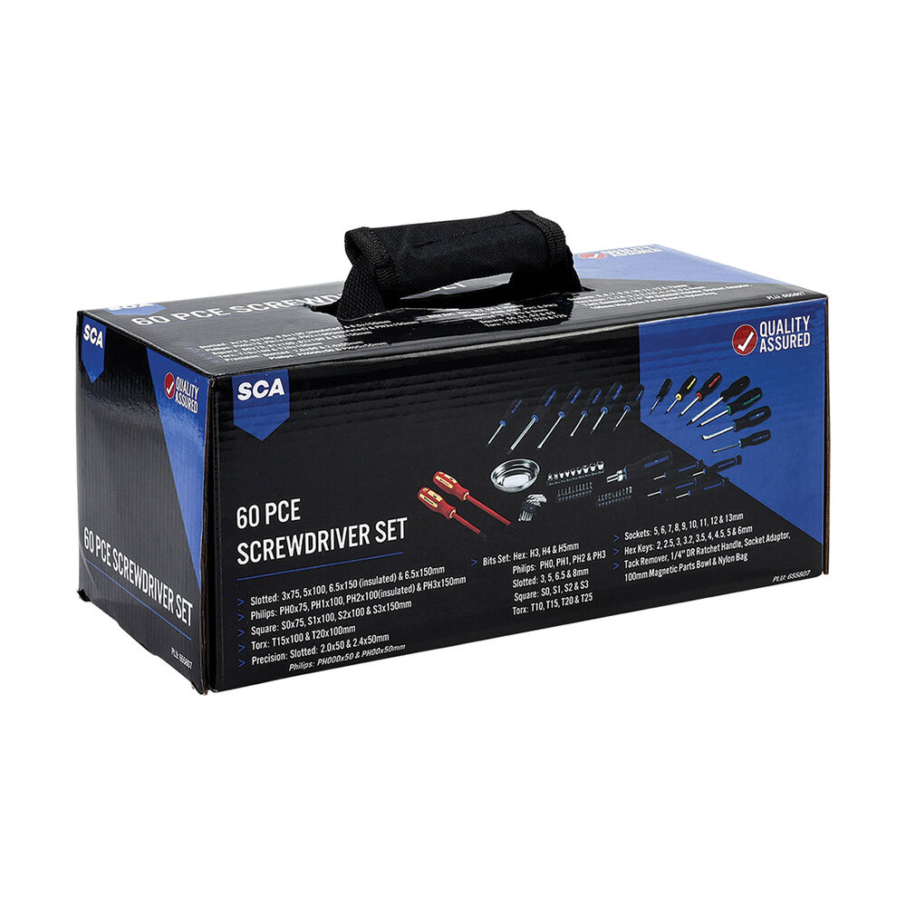 SCA Screwdriver Set 60 Piece Supercheap Auto New Zealand